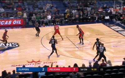 乔治快攻接球欧洲步打板命中快船生涯首分