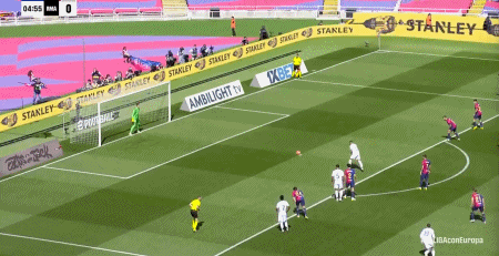 第4分钟，姆巴佩造点主罚命中！皇马1-0