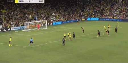 梅西点球破门，迈阿密国际1-1纳什维尔