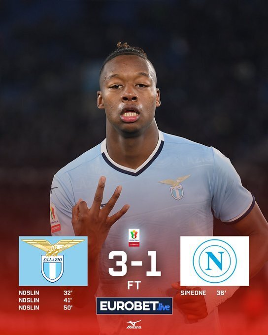 拉齐奥3-1那不勒斯