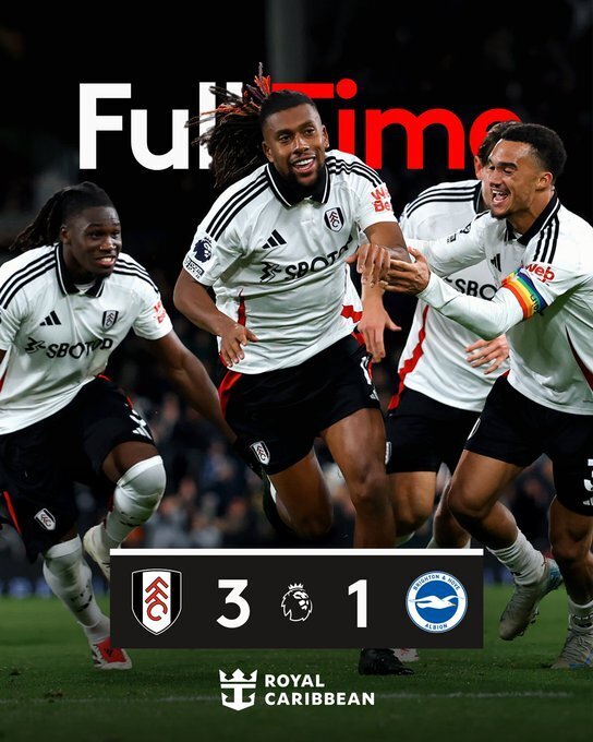 富勒姆3-1布莱顿