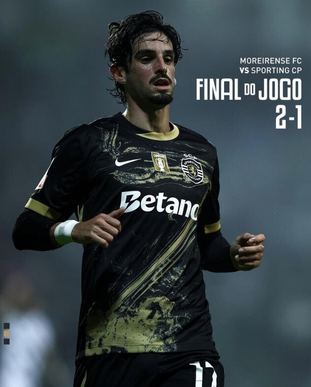 葡超赛程：葡萄牙体育1-2莫雷拉人队