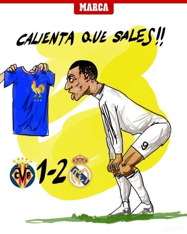 《马卡报》发布一副姆巴佩图片，调侃他轮休时间太少