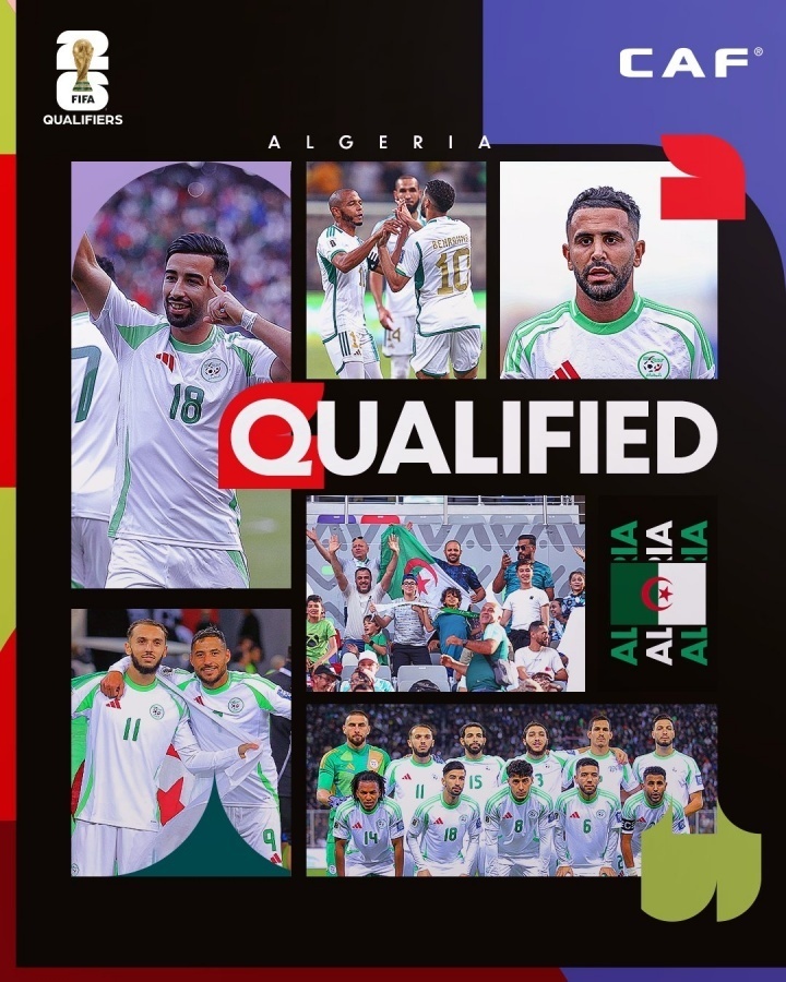 阿尔及利亚锁定2026世界杯名额