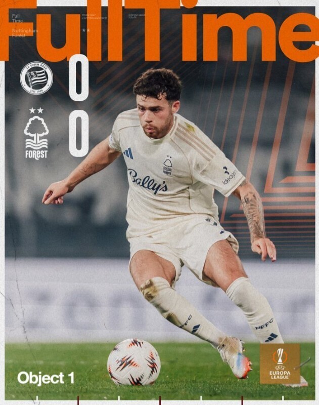 诺丁汉森林0-0格拉茨风暴