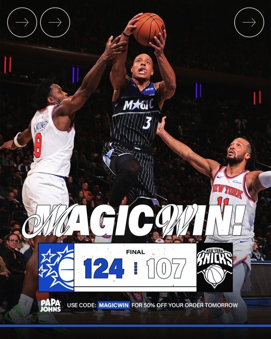 魔术124-107尼克斯