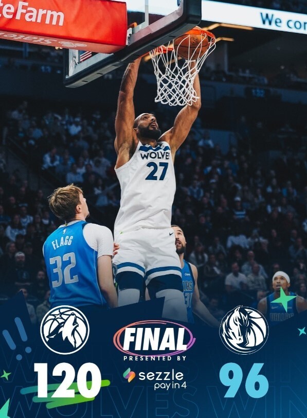 森林狼120-96独行侠