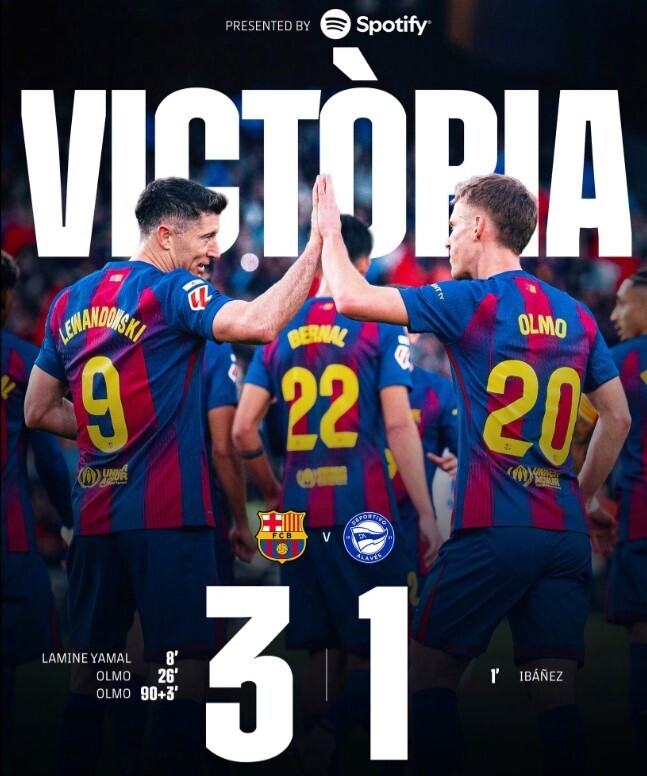 巴萨3-1阿拉维斯