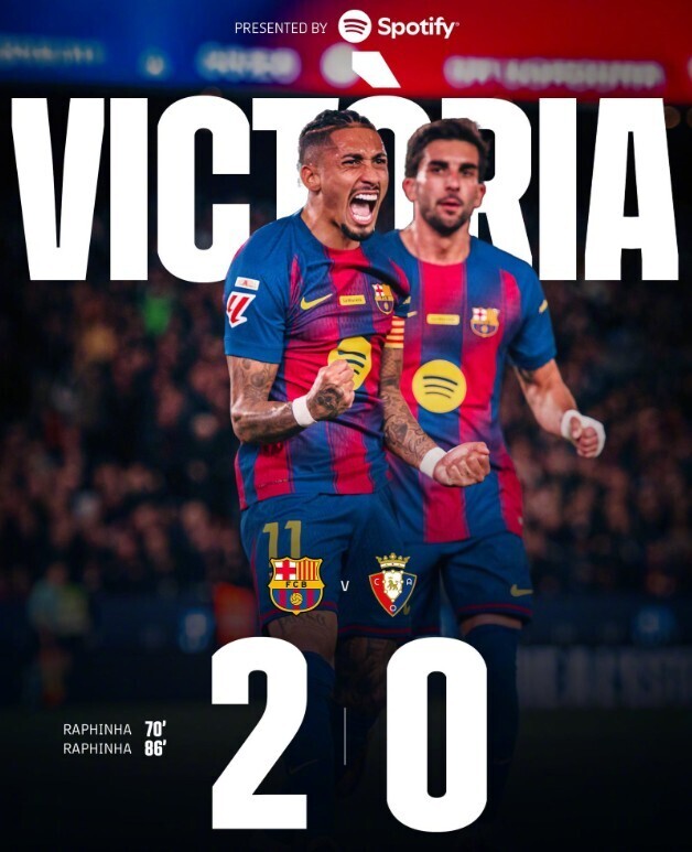 巴萨2-0奥萨苏纳