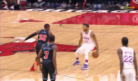 罗斯背后运球加速突破滞空负角度高难抛投