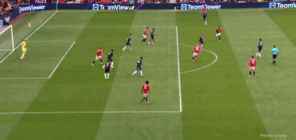 第76分钟，B费助攻，阿马德-迪亚洛破门！曼联1-0维拉