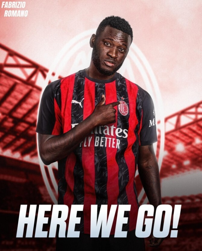 勒沃库森就前锋博尼法斯租借加盟AC米兰