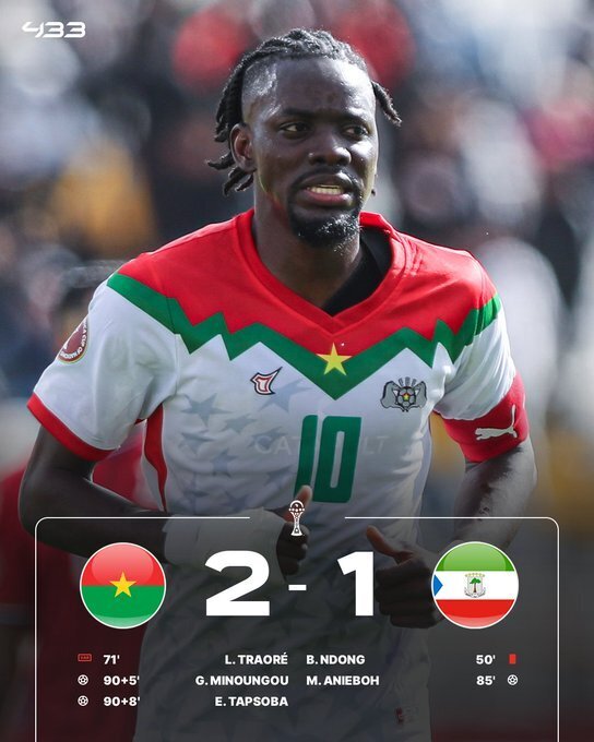 布基纳法索补时双响逆转赤道几内亚