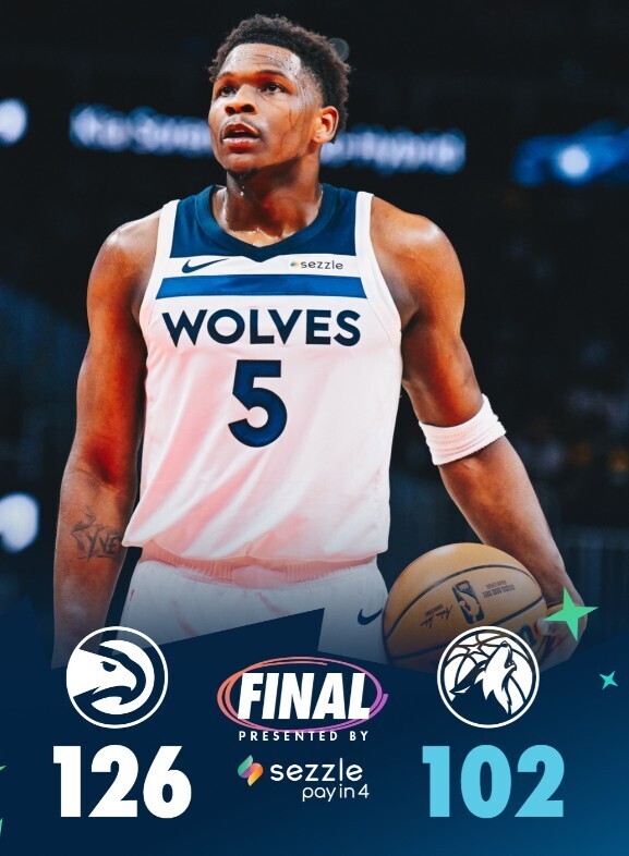 老鹰126-102森林狼