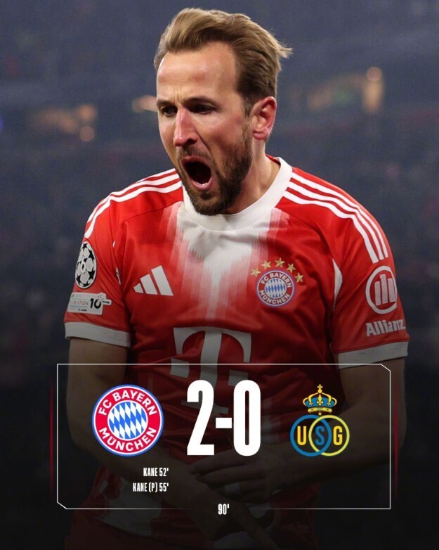 拜仁2-0圣吉罗斯