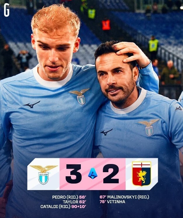 拉齐奥3-2热那亚