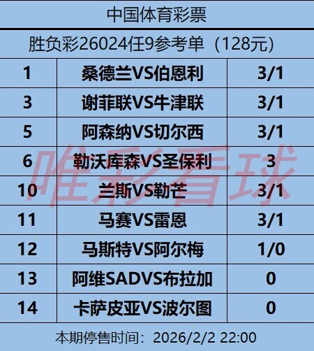 姜山冷门26024期