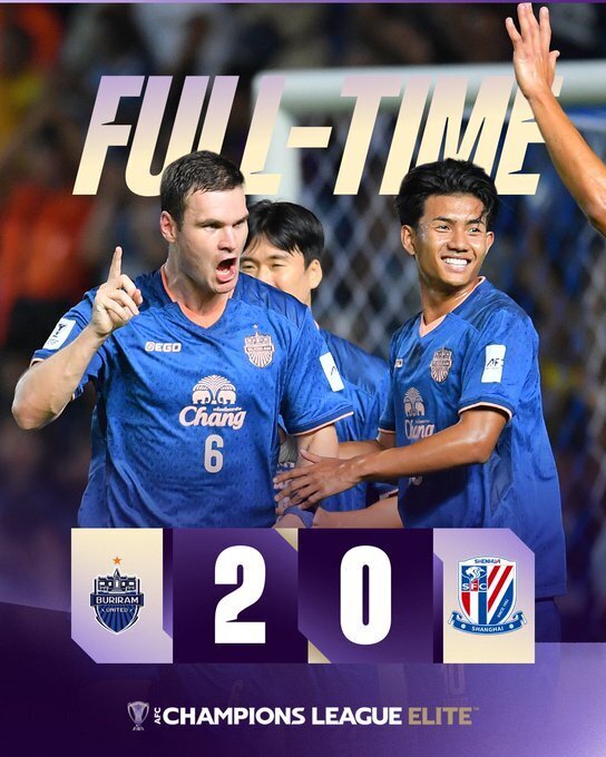 武里南联2-0上海申花