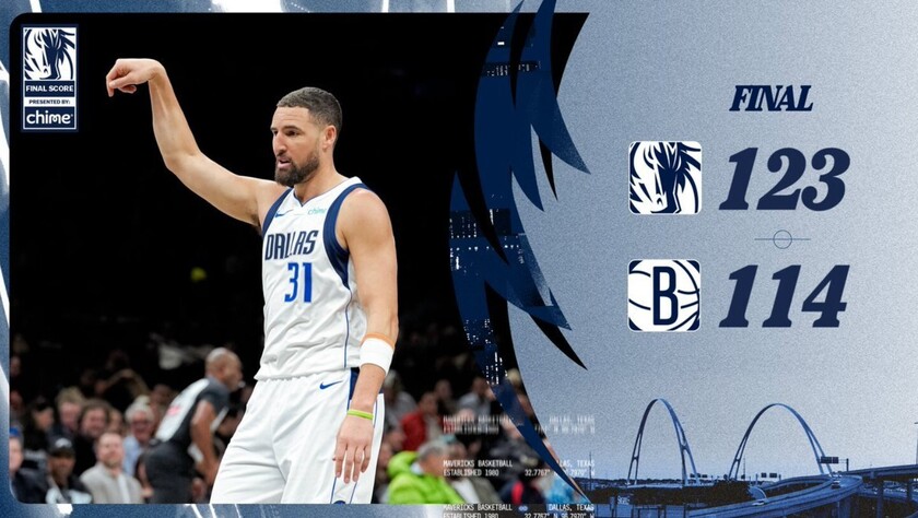 独行侠123-114篮网