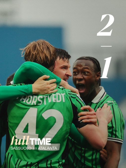 萨索洛2-1战胜亚特兰大