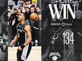 NBA-马刺134-132险胜尼克斯，文班伤退奇兵爆射11记三分带队逆转
