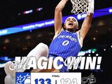 NBA-魔术133-124热火完成四杀！班凯罗31+12 布莱克26+7+5 阿德巴约21+12+7